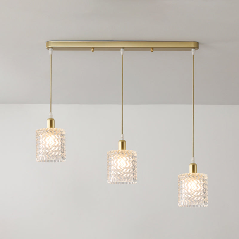 Bar Hanging Pendant Light Vintage Glass Ceiling Pendant Light with 3 Lights