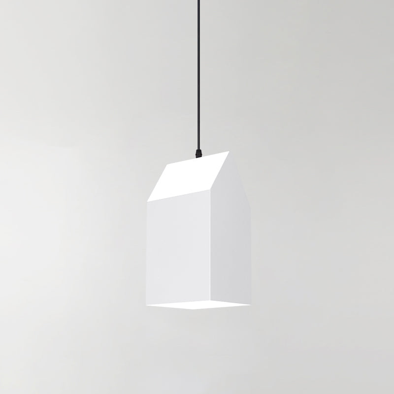 1 Light Unique Hanging Pendant Modern Macaron Style Glass Hanging Lighting for Bedroom