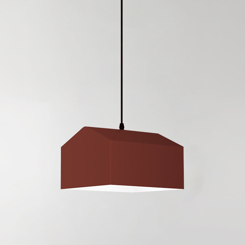 1 Light Unique Hanging Pendant Modern Macaron Style Glass Hanging Lighting for Bedroom