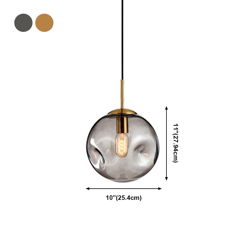 1 éclairage de verre de style moderne suspendu léger pour le salon