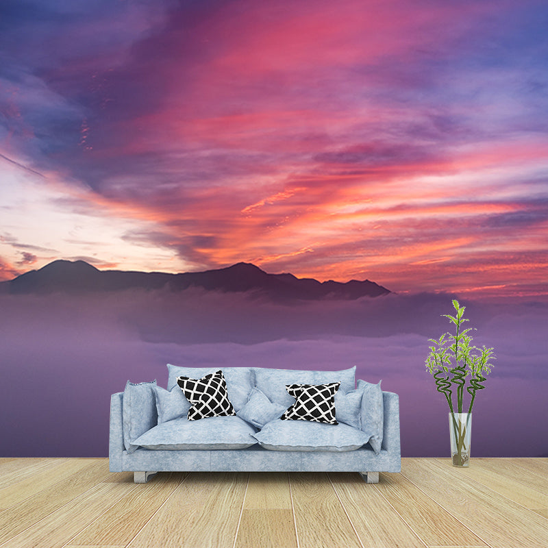 Photography Stain Resistant Wall Mural Wallpaper Beautiful Sky Sitting Room Wall Mural