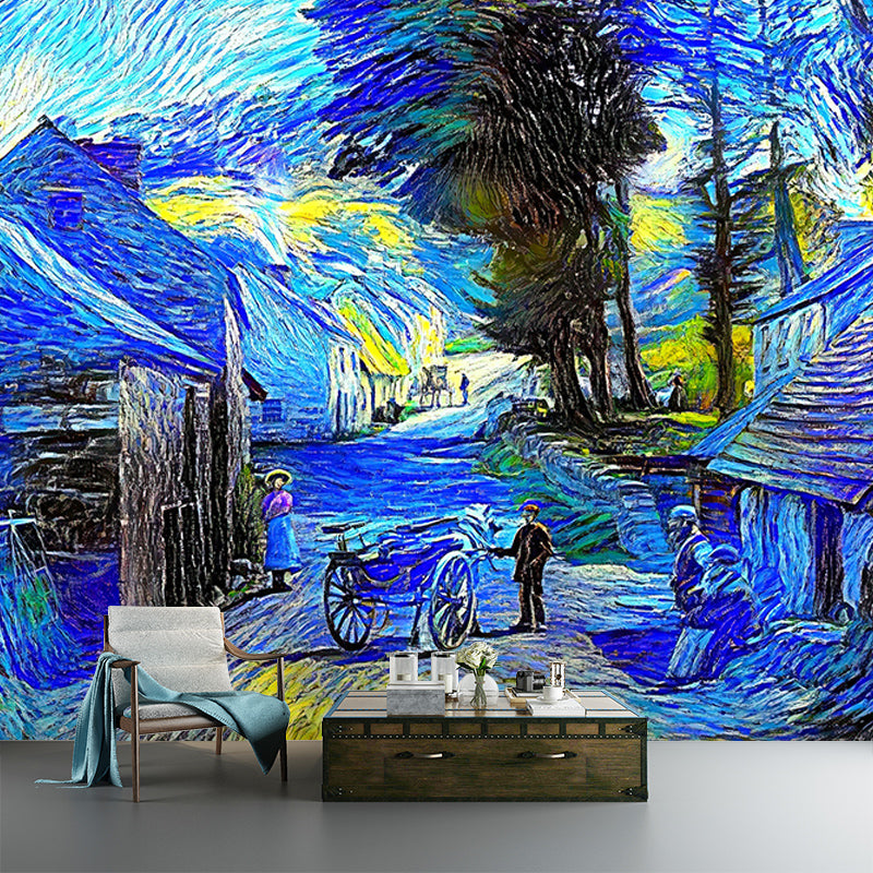 Eco-friendly Wall Mural Wallpaper Impressionist Painting Sitting Room Wall Mural