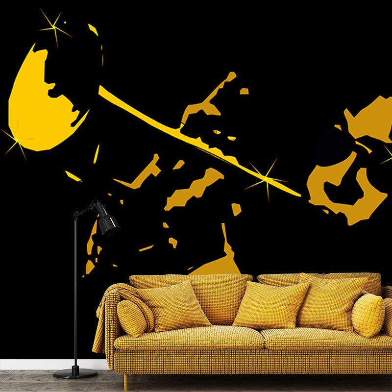 Decorative Wall Mural Wallpaper Musical Elements Sitting Room Wall Mural