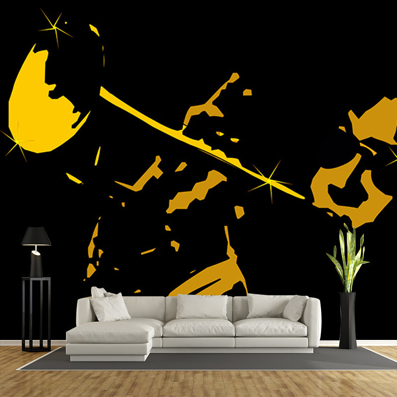 Decorative Wall Mural Wallpaper Musical Elements Sitting Room Wall Mural