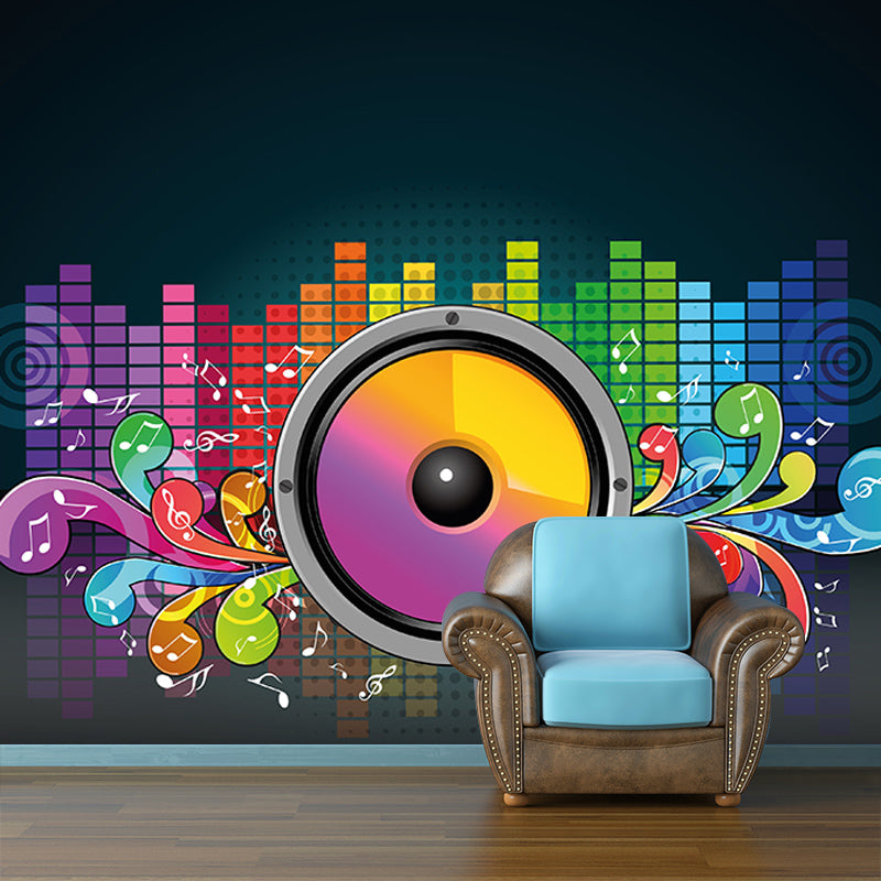 Illustration Environment Friendly Mural Wallpaper Musical Elements Bedroom Wall Mural