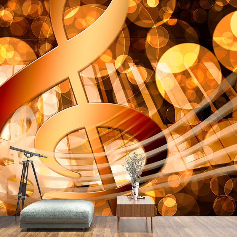 Illustration Environment Friendly Mural Wallpaper Musical Elements Bedroom Wall Mural