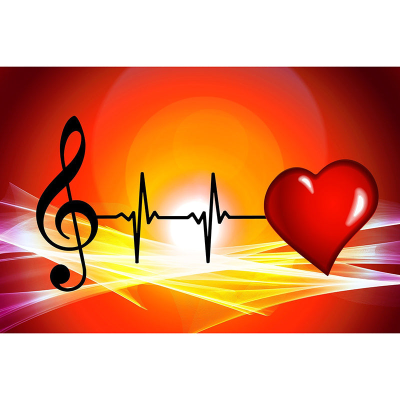 Environmental Wall Mural Wallpaper Music Lovers Sitting Room Wall Mural