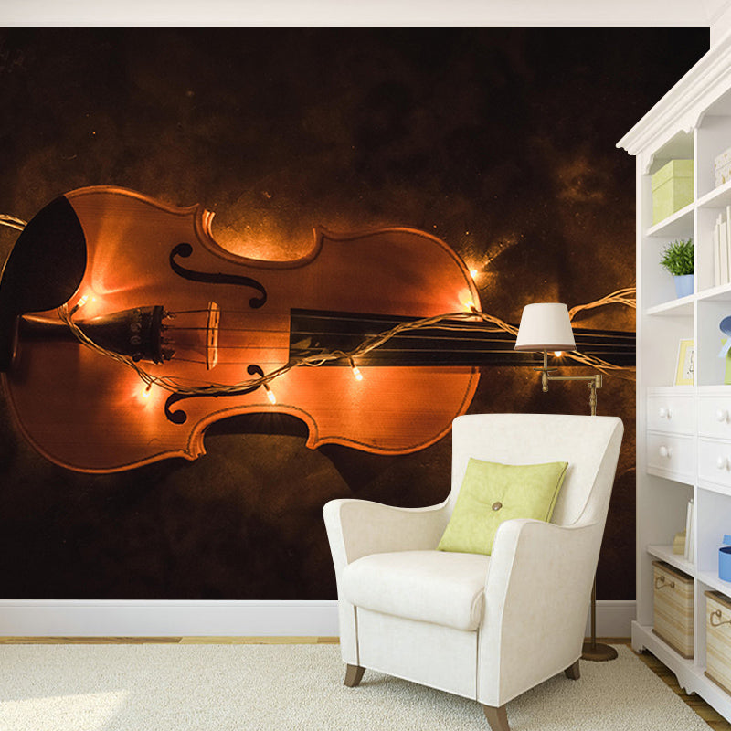 Modern Style Wall Mural Wallpaper Music Lovers Bedroom Wall Mural
