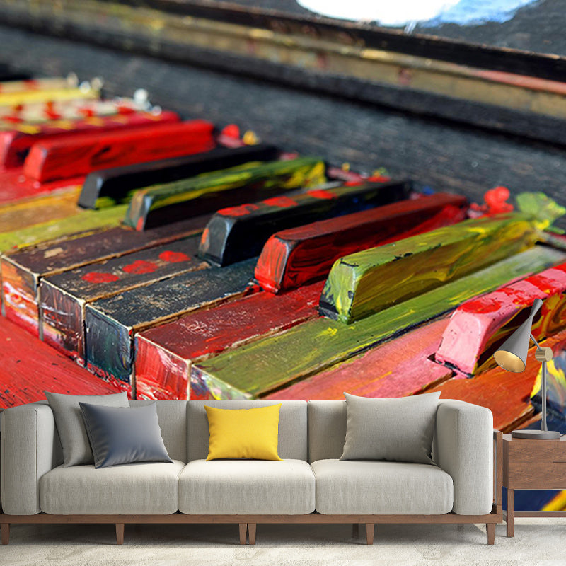 Modern Style Wall Mural Wallpaper Music Lovers Bedroom Wall Mural