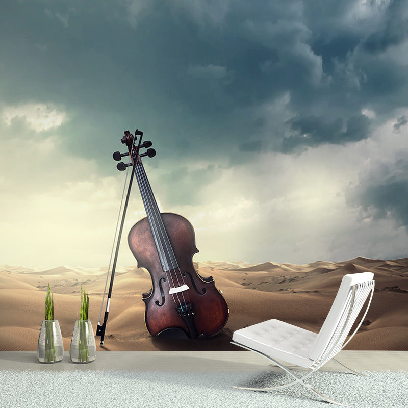 Washable Photography Mural Wallpaper Music Lovers Indoor Wall Mural