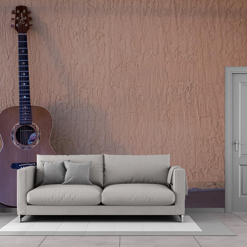 Beautiful Photography Mural Wallpaper Guitar Indoor Wall Mural