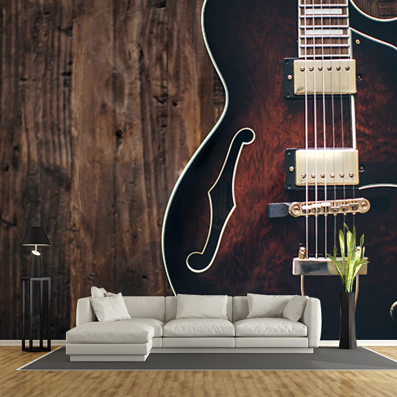 Photography Stain Resistant Mural Wallpaper Music Lovers Living Room Wall Mural