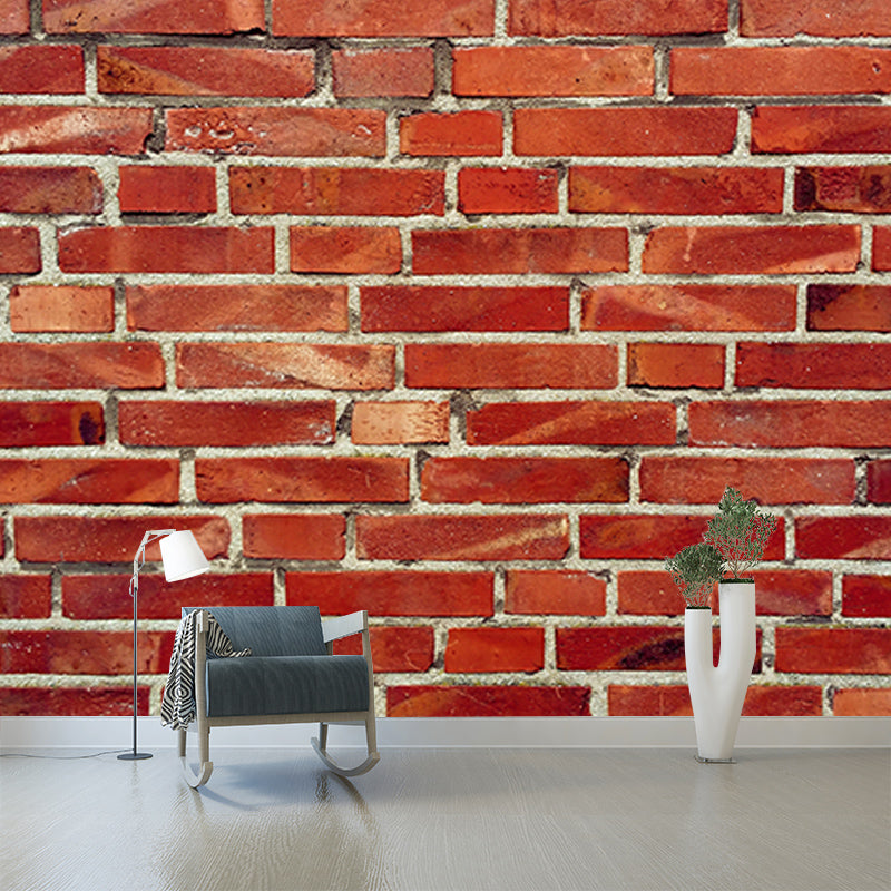 Washable Stain Resistant Mural Wallpaper Brick Wall Indoor Wall Mural