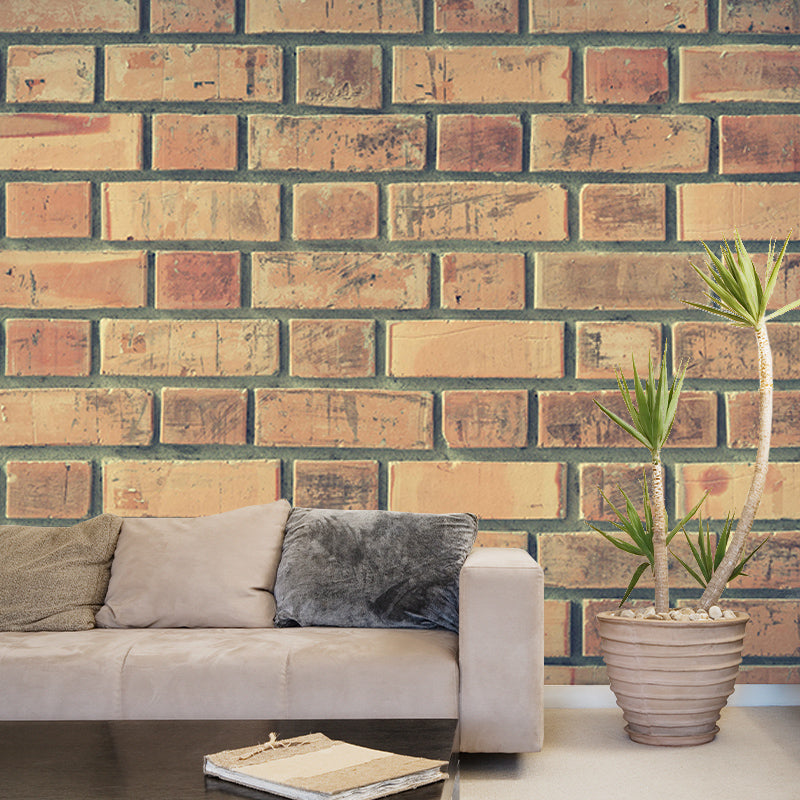 Modern Photography Mural Wallpaper Brick Wall Living Room Wall Mural