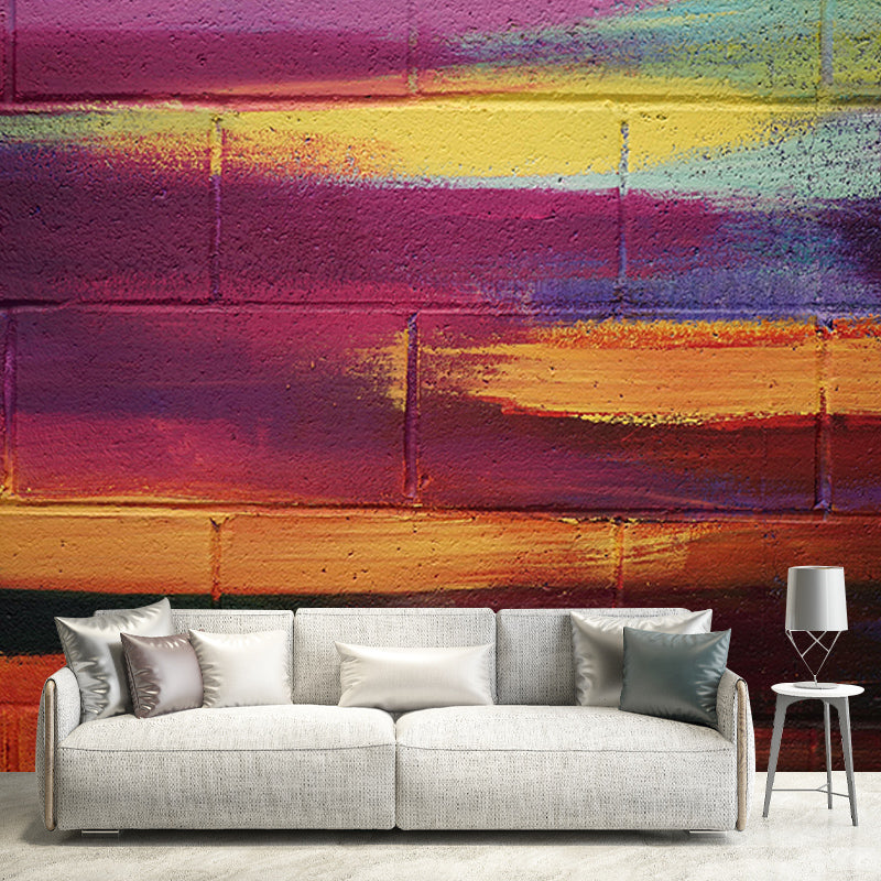 Brick Wall Photography Mural Wallpaper Environment Friendly Living Room Wall Mural