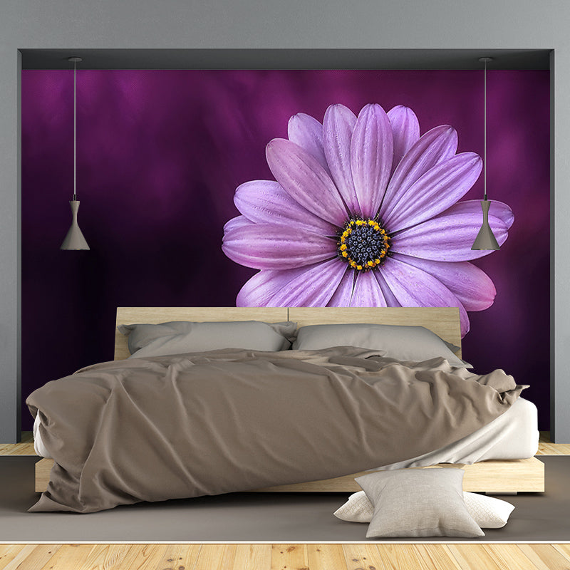 Daisy Mildew Resistant Wallpaper Photography Sleeping Room Wall Mural