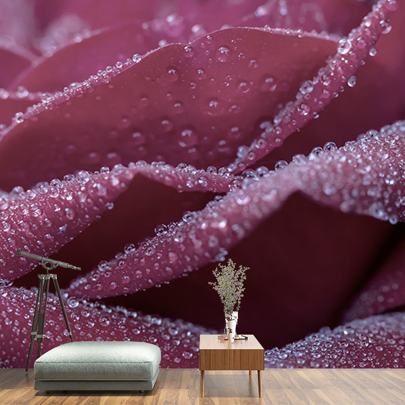 Roses Modern Style Mural Wallpaper Environment Friendly Bedroom Wall Mural