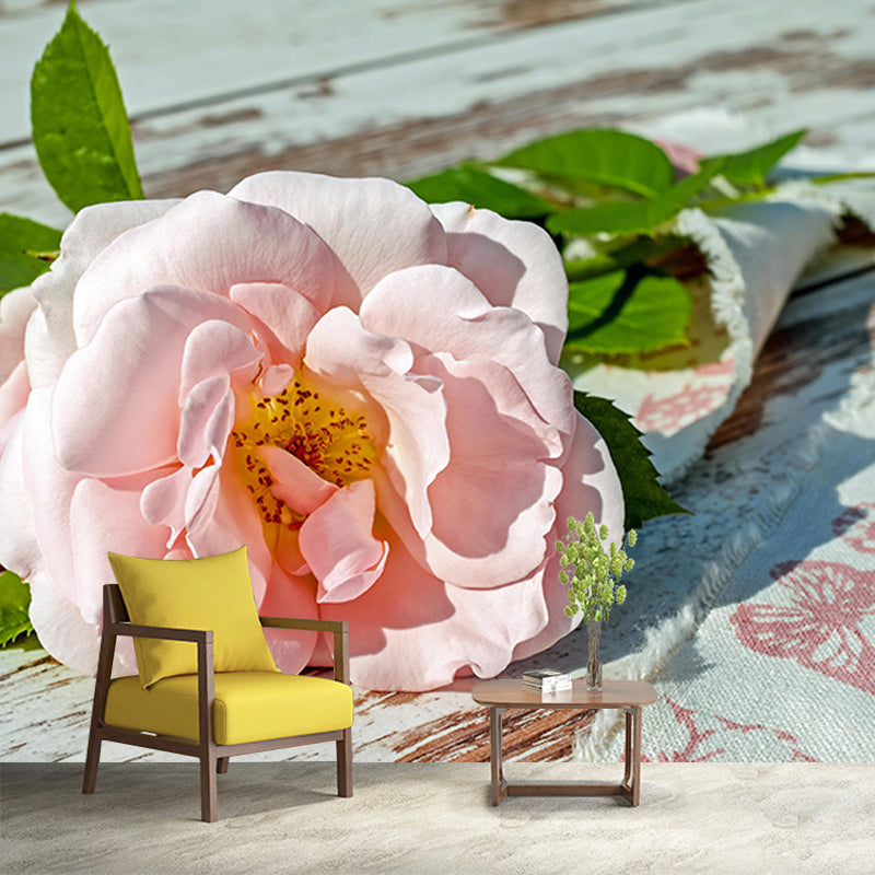 Environment Friendly Wall Mural Wallpaper Roses Sitting Room Wall Mural