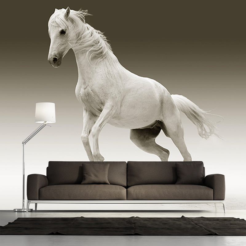 Decorative Wall Mural Wallpaper Horses Sitting Room Wall Mural