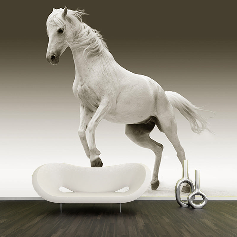 Decorative Wall Mural Wallpaper Horses Sitting Room Wall Mural