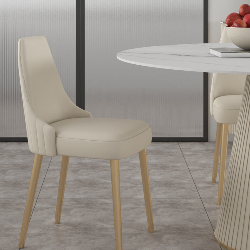 Traditional Luxury Dining Table Round Sintered Stone Dining Table for Home
