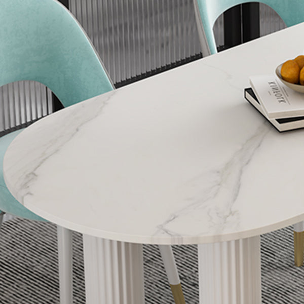 Metal Modern Free Form Table Sintered Stone Table with 3 Legs