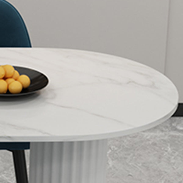 Metal Modern Free Form Table Sintered Stone Table with 3 Legs