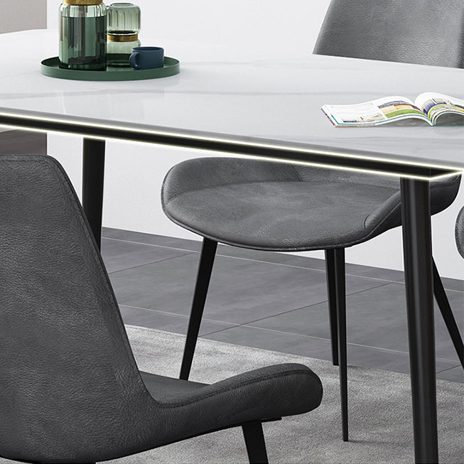 Mesa de comedor rectangular de estilo moderno muebles de 4 pies para el comedor
