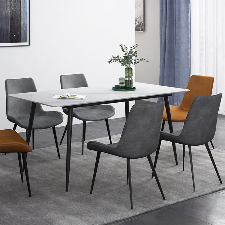 Mesa de comedor rectangular de estilo moderno muebles de 4 pies para el comedor