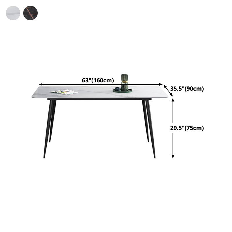 Mesa de comedor rectangular de estilo moderno muebles de 4 pies para el comedor