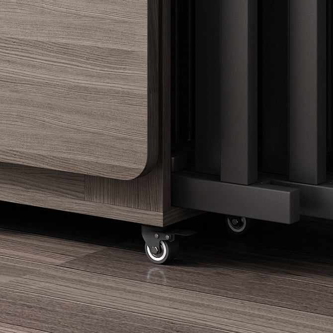 Mesa de comedor rectangular de madera Mesa de comedor de hojas abatibles de mediados de siglo
