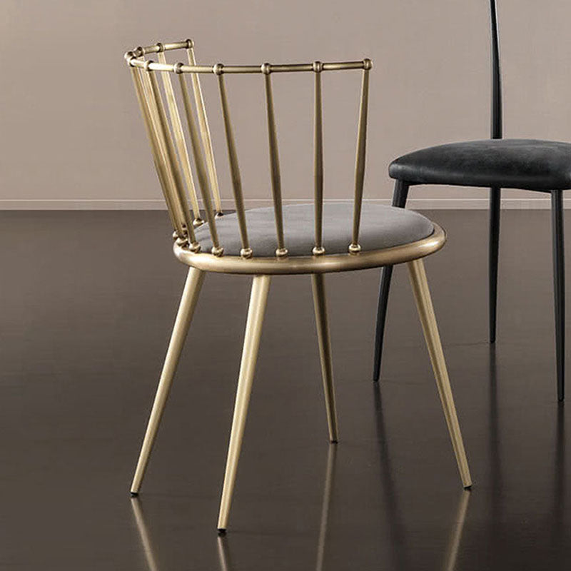 Les chaises latérales arrière sans bras Windsor de style scandinave ont tapissé des chaises de salle à manger