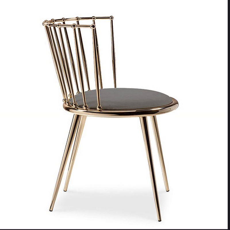 Les chaises latérales arrière sans bras Windsor de style scandinave ont tapissé des chaises de salle à manger