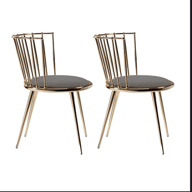 Les chaises latérales arrière sans bras Windsor de style scandinave ont tapissé des chaises de salle à manger