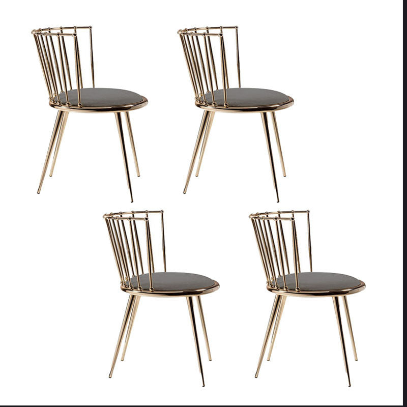 Les chaises latérales arrière sans bras Windsor de style scandinave ont tapissé des chaises de salle à manger