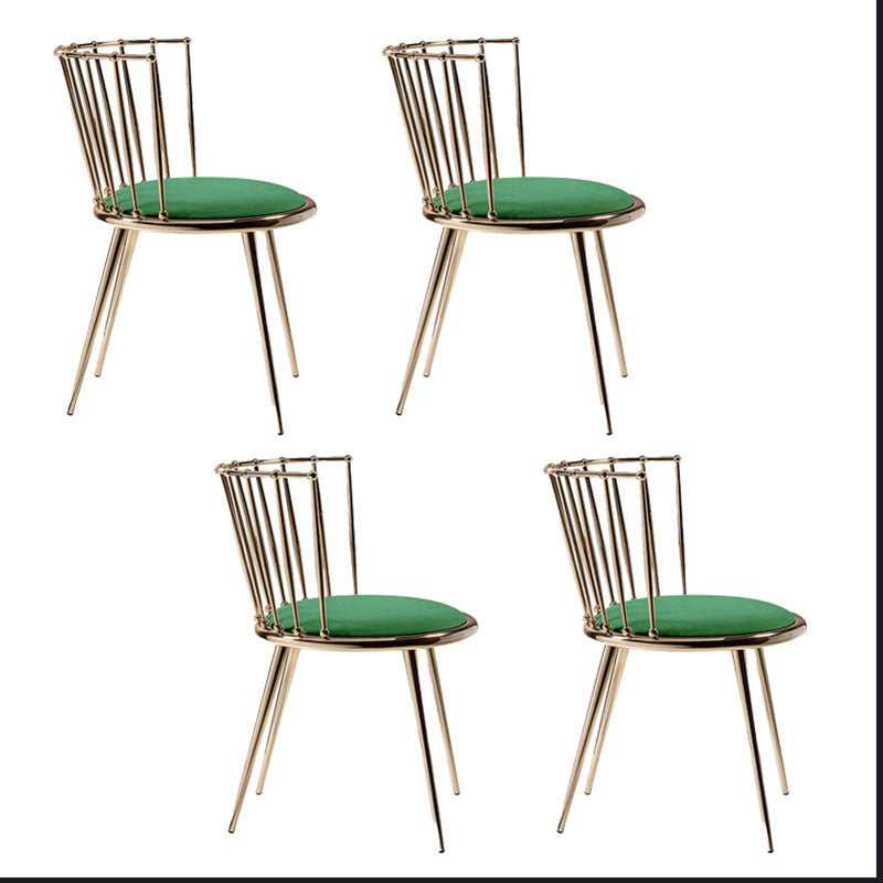Les chaises latérales arrière sans bras Windsor de style scandinave ont tapissé des chaises de salle à manger
