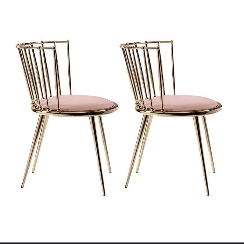 Les chaises latérales arrière sans bras Windsor de style scandinave ont tapissé des chaises de salle à manger