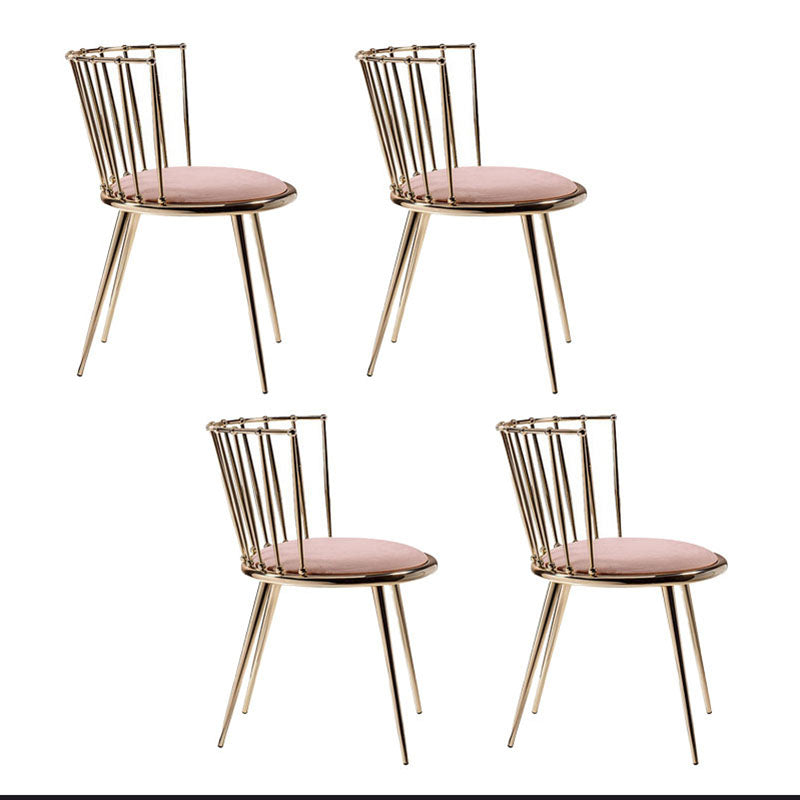 Les chaises latérales arrière sans bras Windsor de style scandinave ont tapissé des chaises de salle à manger