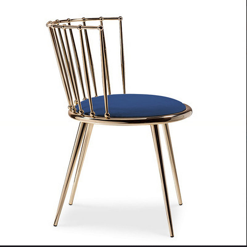 Les chaises latérales arrière sans bras Windsor de style scandinave ont tapissé des chaises de salle à manger