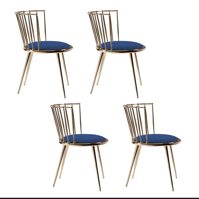 Les chaises latérales arrière sans bras Windsor de style scandinave ont tapissé des chaises de salle à manger