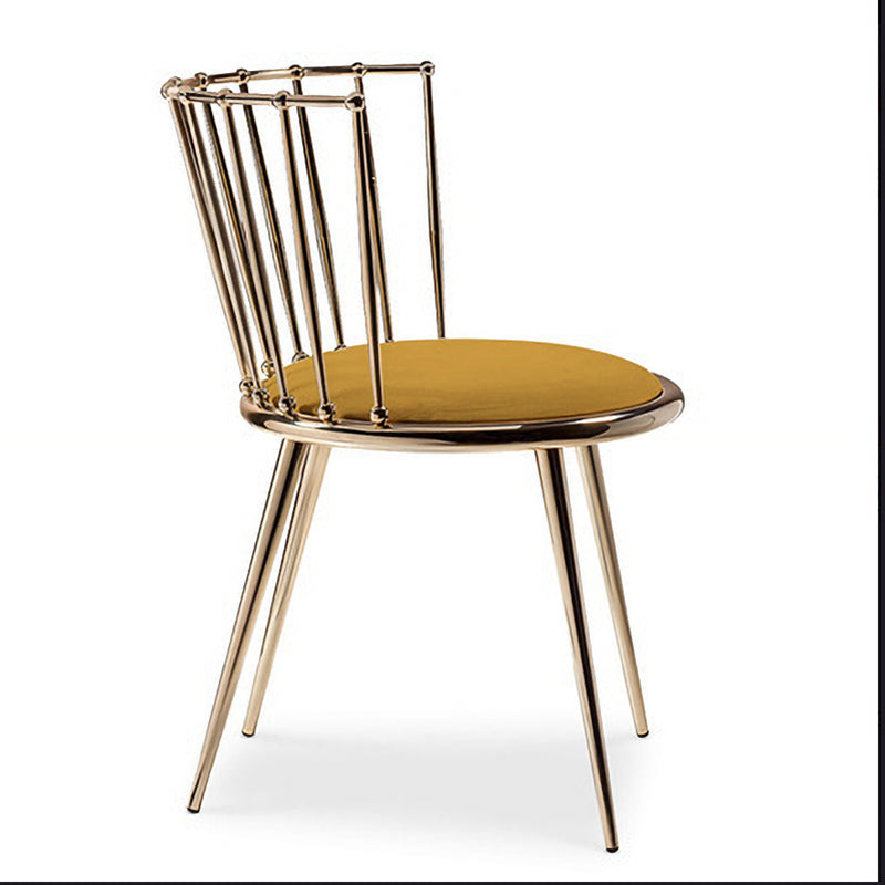 Les chaises latérales arrière sans bras Windsor de style scandinave ont tapissé des chaises de salle à manger