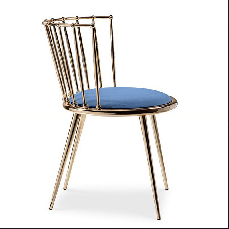 Les chaises latérales arrière sans bras Windsor de style scandinave ont tapissé des chaises de salle à manger