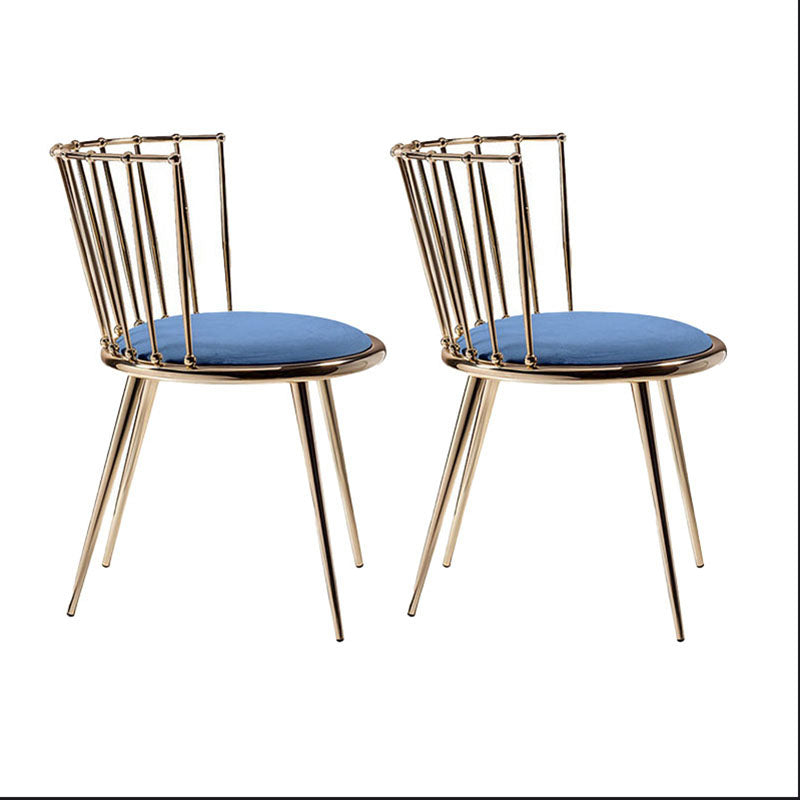 Les chaises latérales arrière sans bras Windsor de style scandinave ont tapissé des chaises de salle à manger