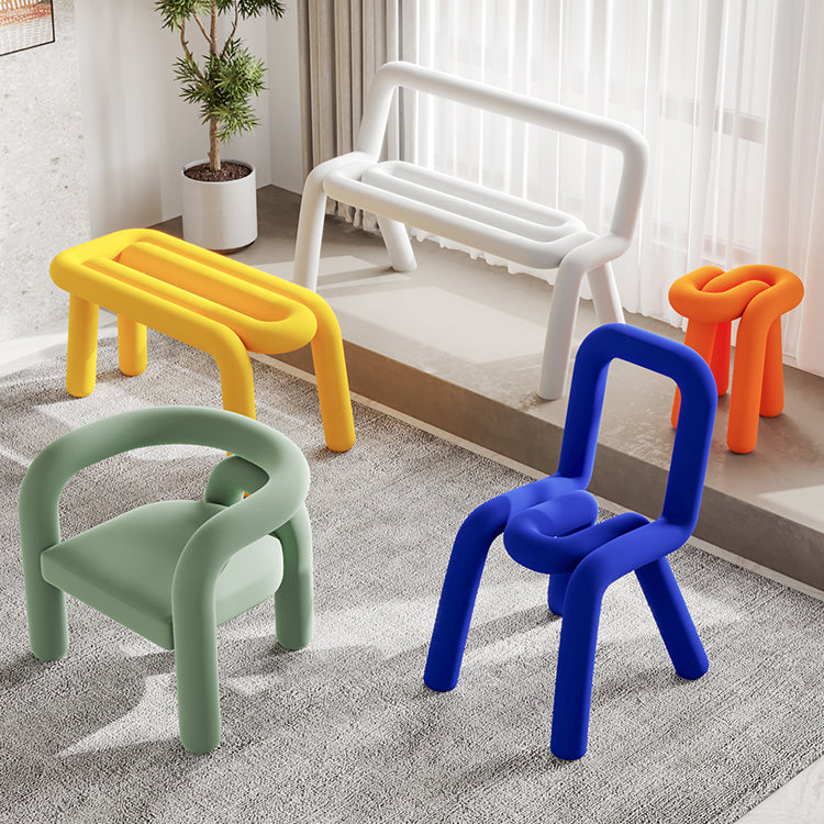 Silla lateral curvada de terciopelo para restaurante, silla de comedor con parte trasera abierta y acabado mate