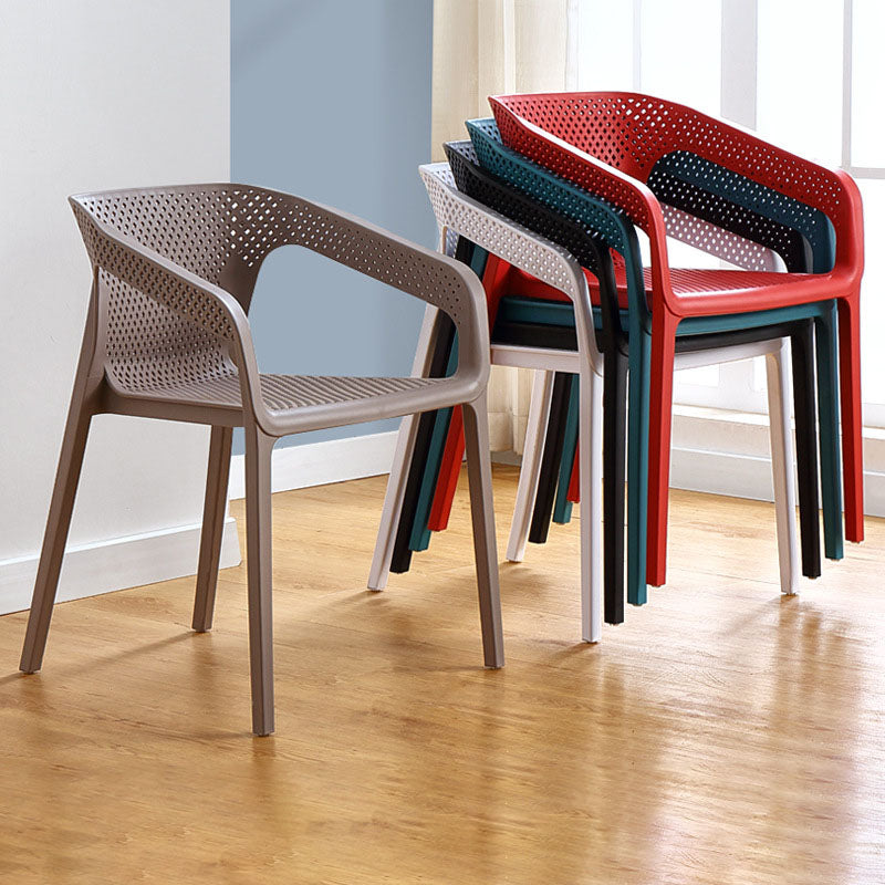 Silla escandinava plástica del respaldo sólido del sillón del comedor de la cocina
