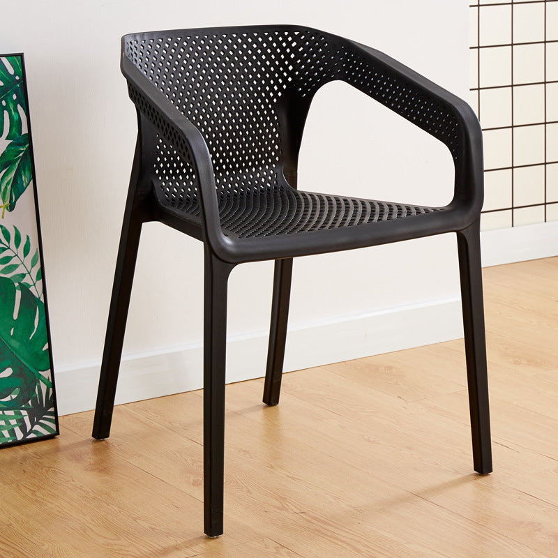 Silla escandinava plástica del respaldo sólido del sillón del comedor de la cocina