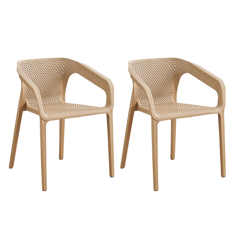 Silla escandinava plástica del respaldo sólido del sillón del comedor de la cocina