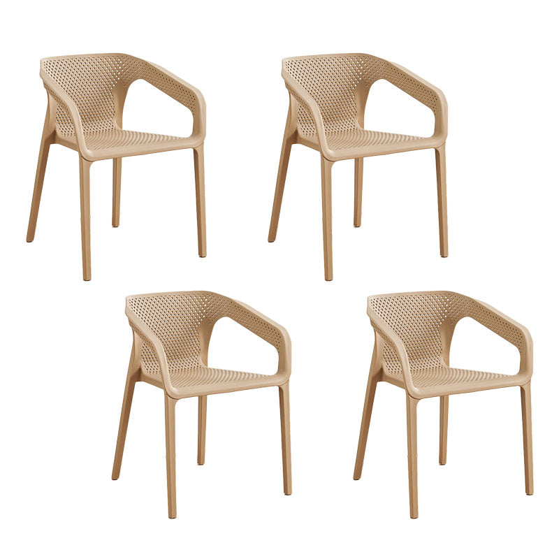 Silla escandinava plástica del respaldo sólido del sillón del comedor de la cocina