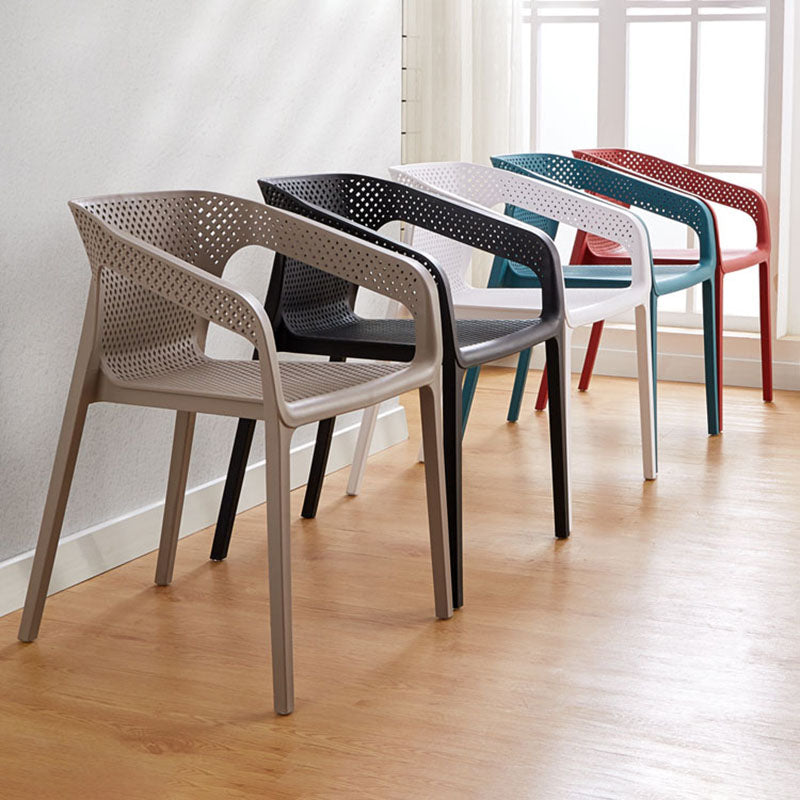 Silla escandinava plástica del respaldo sólido del sillón del comedor de la cocina