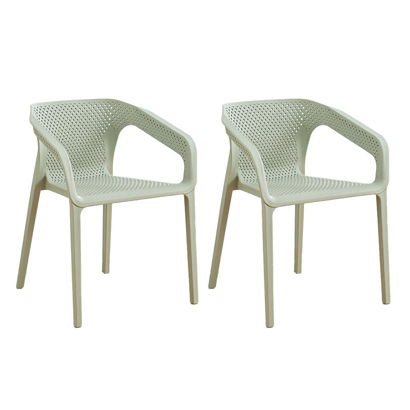 Silla escandinava plástica del respaldo sólido del sillón del comedor de la cocina